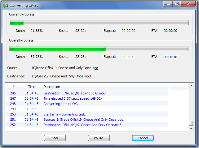 Converting OGG to MP3